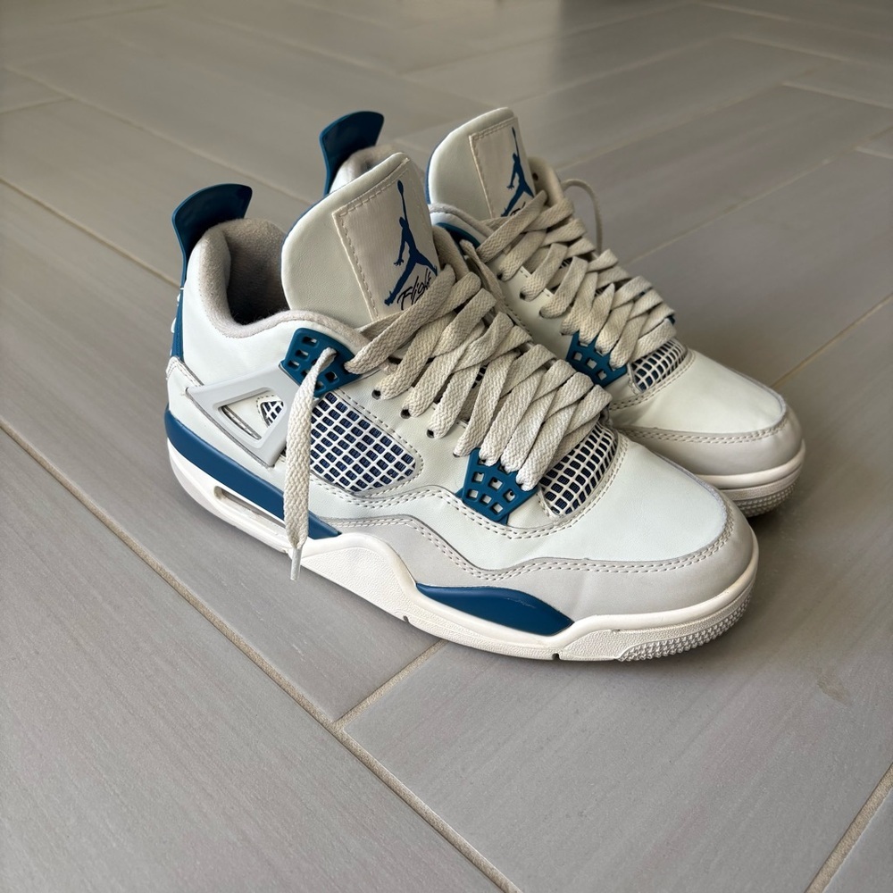 Nike Air Jordan 4 Retro 2024 Men’s Sneakers | Military Blue | Size 7